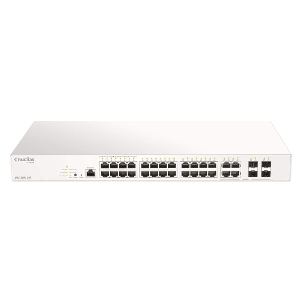 Nuclias Switch 24 Giga PoE at 193W + 4 Combo SFP - DBS-2000-28P/E