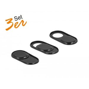 Pack 3 obturateurs Webcam noir - 20652
