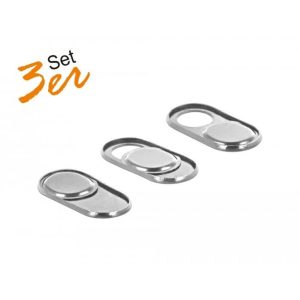 Pack 3 obturateurs Webcam silver - 20656