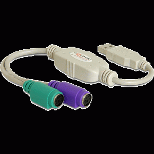 Convertisseur USB vers 2 PS2 actif - 61244