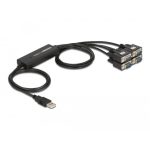Adaptateur USB 2.0 A - 4x Série RS232 DB9 M - 61887
