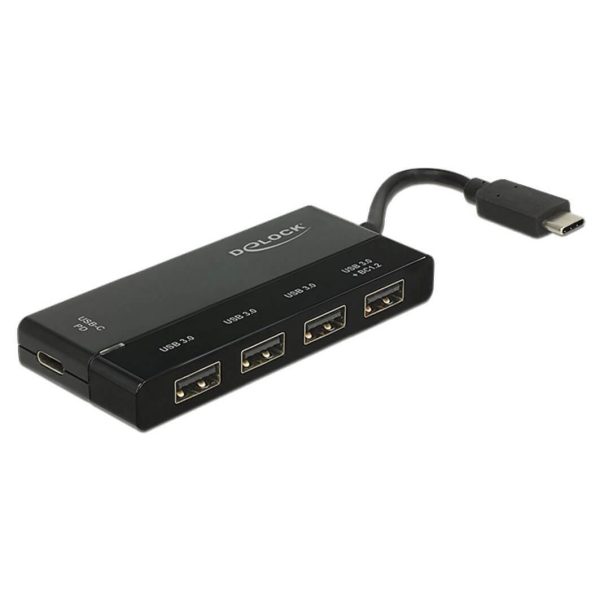 Hub USB 3.1 Type C 4x Type A + 1 Type C PD - 62793