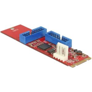 Convertisseur M.2 Key B+M mâle / 2x USB 3.0 IDC - 62843