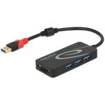 Hub USB 3.1 3 ports + lecteur de carte SD Micro SD - 62899