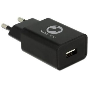 Chargeur USB 1 sorties 3,6 à 12V QC 3.0 noir - 62968