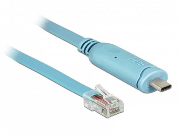 Câble adaptat. USB-C 2.0 vers série RS232A RJ45 3m - 63914