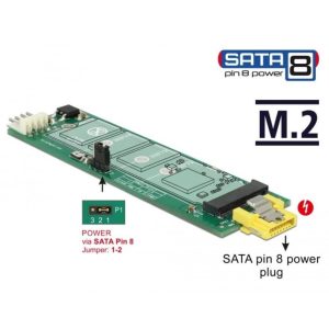 Convertisseur SATA pin 8 > M.2 Key B - 63917