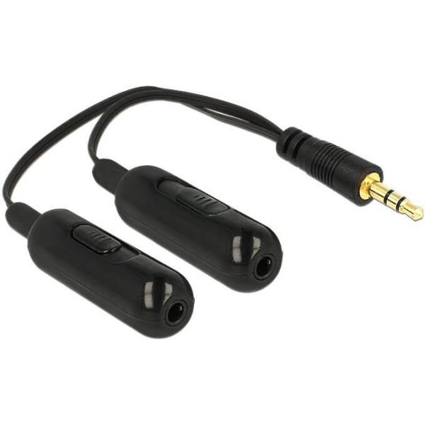Doubleur Jack 3.5mm 2 Femelle / 1 Mâle reg volume - 65683