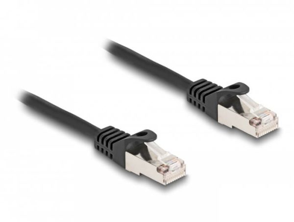 Cordon réseau RJ50 M/M 0,25m noir - 80185