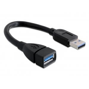 Câble USB 3.0 A M> A F 15cm - 82776
