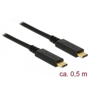 Câble USB 3.1 (10Gbps) Type C Mâle / Mâle 0,5m - 83042