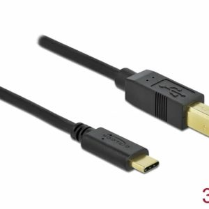 Câble USB Type C 2.0 Mâle / B Mâle 3m - 83666