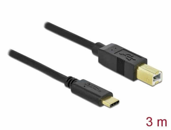 Câble USB Type C 2.0 Mâle / B Mâle 3m - 83666