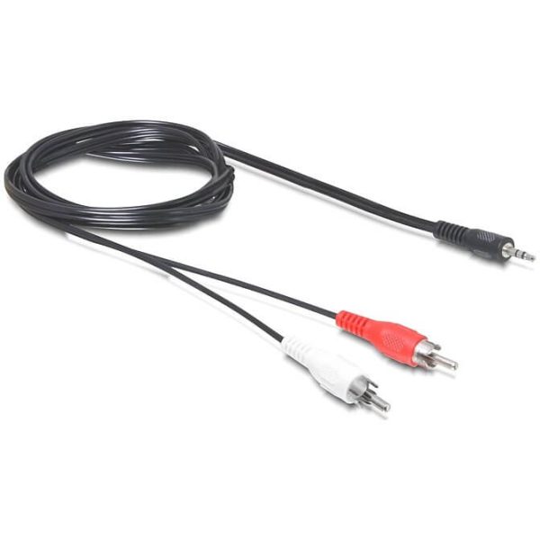 Câble Audio 2x RCA M Jack M stéréo 1,5m - 84000