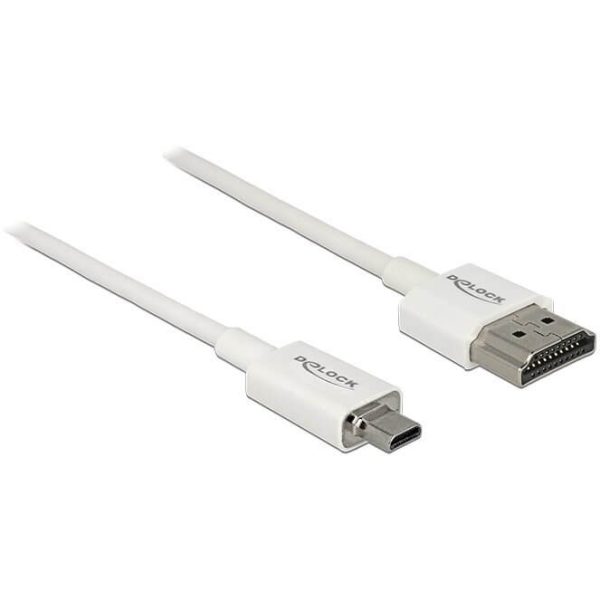 Câble vidéo Premium HDMI - Micro-D HDMI 3D 4K 2m - 85151