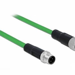 Cordon réseau M12 M/F 4 contactscCodage D 5m - 85436