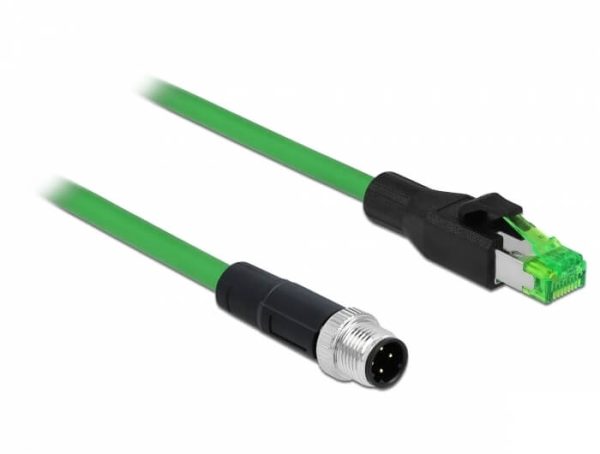 Cordon réseau RJ45 - M12 5 contacts codage D 2m - 85438