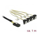 Cable Mini SAS SFF-8087 > 4 xSata 7 coudé 1m - 85687