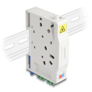 Adaptateur fibre rail Din 2xLC/APC Duplex Monomode - 85936