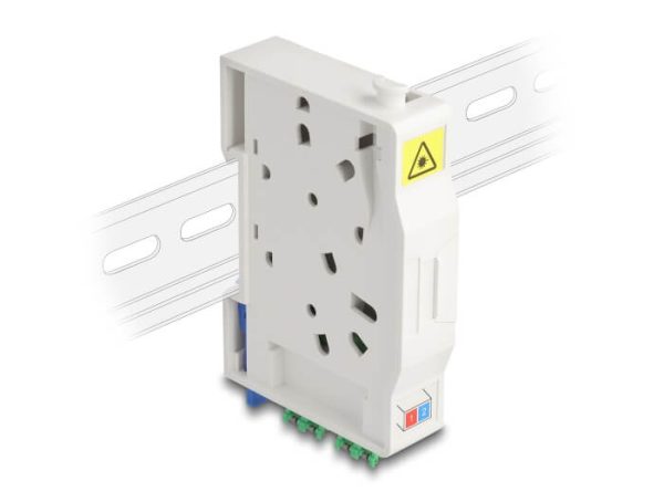 Adaptateur fibre rail Din 2xLC/APC Duplex Monomode - 85936