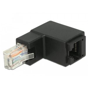 Adaptateur RJ45 M/F coudé 90° Cat6 UTP - 86424