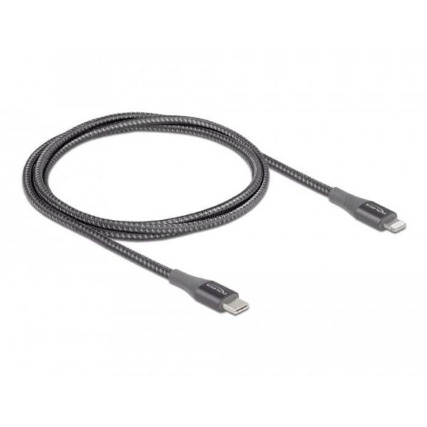 Câble USB C Lightning certifié MFi gris 1m - 86631