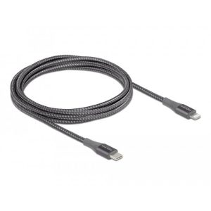 Câble USB C Lightning certifié MFi gris 2m - 86632