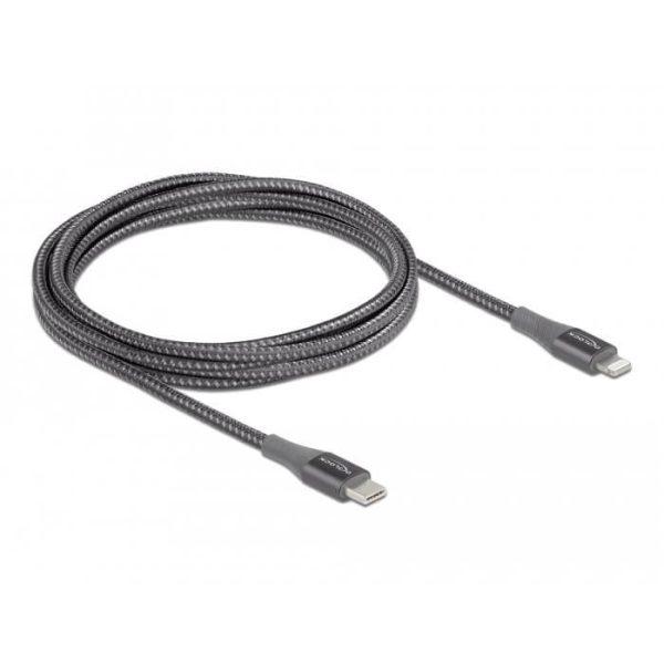 Câble USB C Lightning certifié MFi gris 2m - 86632