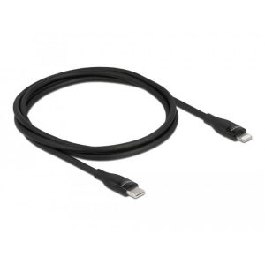 Câble USB C Lightning certifié MFi noir 1m - 86637