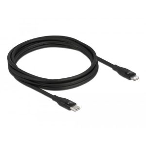 Câble USB C Lightning certifié MFi noir 2m - 86638