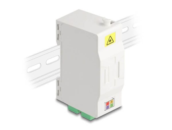 Adaptateur fibre rail Din 4xSC/APC Simplex Monom. - 88097