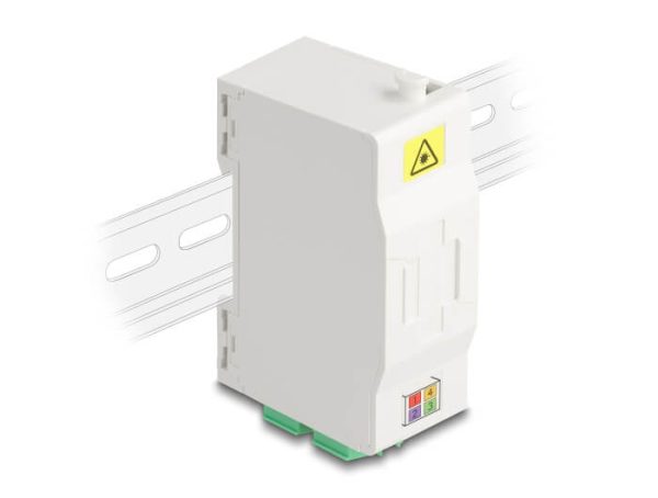 Adaptateur fibre rail Din 4xLC/APC Duplex Monomode - 88098