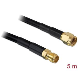 Câble antenne RP-SMA M> RP-SMA F 5m low loss - 88431