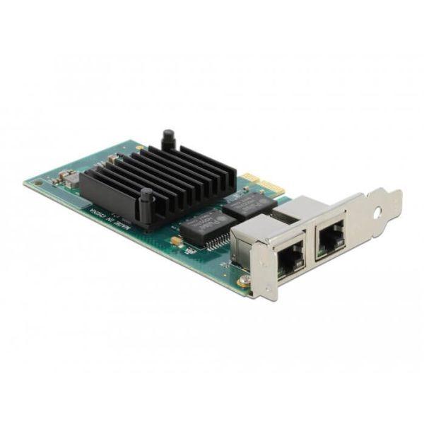 Carte réseau PCIe 2 ports Giga RJ45 dual bracket - 88502