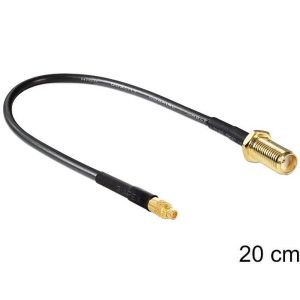 Câble antenne SMA F > MMCX M 20cm - 88580