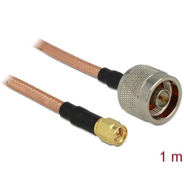 Câble antenne N M > SMA M 1m RG-142 low loss - 88897