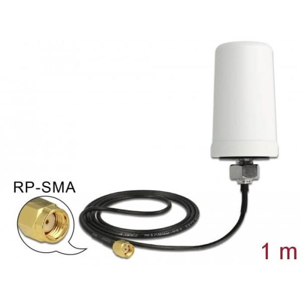Antenne Wifi ac RP-SMA mâle 3dBi omni câble 1m - 88985
