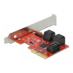 Carte PCIe 4x 6 ports SATA Dual profile - 89042