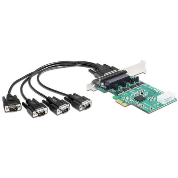 Carte PCI Express 4 RS232 High speed Alim POS - 89335