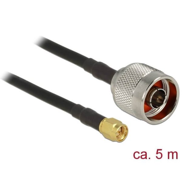 Câble antenne N M > SMA M 5m CFD200 low loss - 89418
