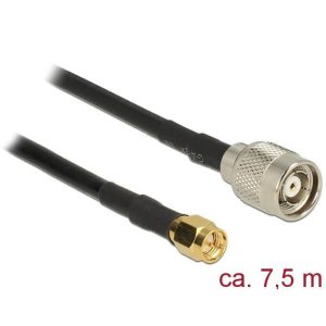 Câble antenne RP-TNC M > SMA M 7,5m RG-58 C/U - 89512