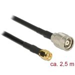 Câble antenne RP-TNC M > SMA M 2,5m RG-58 C/U - 89514