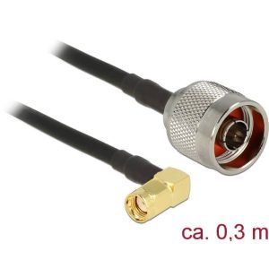 Câble antenne N M > RP-SMA M coudé 90° 30cm - 89578