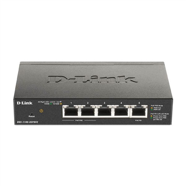 Switch Easy SMART 5 Giga dont 2 PoE at & 1 PD