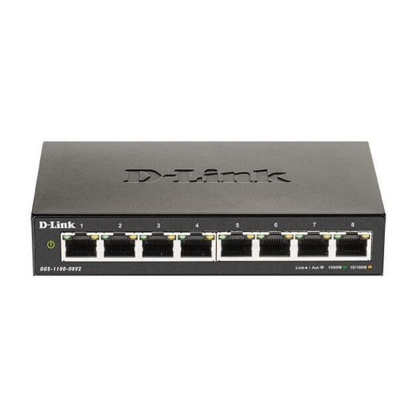 Switch Easy SMART 8 Ports Gigabit - DGS-1100-08V2/E