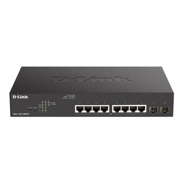 Switch EasySMART 8 Ports Giga PoE at 130W + 2 SFP - DGS-1100-10MPV2/E