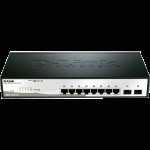 Switch SMART+ avec 8 Ports Giga et 2 Ports SFP - DGS-1210-10/E