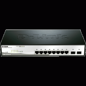 Switch SMART+ avec 8 Ports Giga et 2 Ports SFP - DGS-1210-10/E