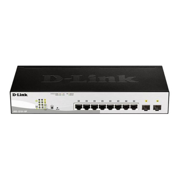 Switch SMART+ avec 8 Ports Giga PoEat 65W et 2 SFP - DGS-1210-10P/E