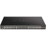 Switch Smart+ 48 Port Giga PoE at 370W + 4 SFP+ - DGS-1250-52XMP/E